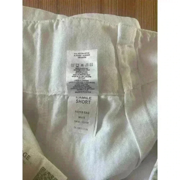 DL VINTAGE Camille Short Paper Bag High Rise 28 $169 - Picture 4 of 5